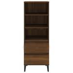 Highboard DE9855 Eiche Schwarzbraun Dekor