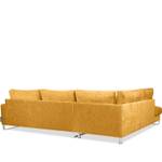 Ecksofa BRENTIS Gelb - Ecke davorstehend links - Ottomane davorstehend links