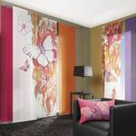 Flächenvorhang Butterfly (3er-Set) Multicolor - Textil - 180 x 260 cm