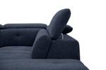 Ecksofa Avena (5-Sitzer mit Relax) Marineblau - Ecke davorstehend rechts