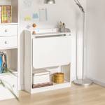 Bureau FWT92-W Blanc - Bois manufacturé - 64 x 82 x 58 cm