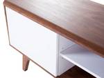 Meuble TV ROCHESTER Marron - Blanc - Bois manufacturé - 142 x 53 x 40 cm