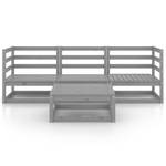 Garten-Lounge-Set Grau - Massivholz - Holzart/Dekor - 70 x 30 x 70 cm