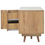 Rattan-TV-Ständer Bohème-Stil Ⅰ Braun - Holzwerkstoff - Holz teilmassiv - 40 x 52 x 190 cm