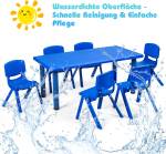 Kinderstühle stapelbar(6er Set) Blau - Kunststoff - 33 x 54 x 35 cm