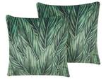 Coussin décoratif DIASCIA Vert - Blanc - Textile - 45 x 10 x 45 cm