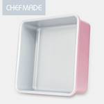 CHEFMADE 20cm rechteckige Kuchenform Pink - Metall - 22 x 9 x 22 cm