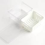 Kühlschrank-Box, Kunststoff, weiß Weiß - Kunststoff - 18 x 10 x 23 cm