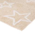 Waschbarer Baumwollteppich, STERNE Beige