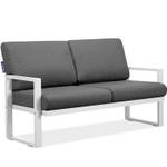 Gartensofa FRENA 2-Personen Grau - Weiß