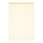 5 x Fadenvorhang beige 145 x 245 cm Beige - Textil - 145 x 245 x 1 cm