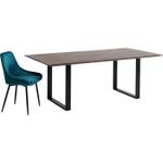 Table Symphony Walnut Noir - 180 x 90 cm