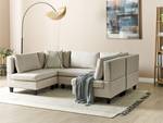 Modulsofa UNSTAD 5-tlg Beige - Schwarz - Creme