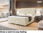 Boxspringbett Aston Beige - Breite: 160 cm - H4