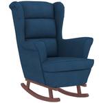 Chaise à bascule avec tabouret 3015093-2 Bleu