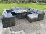 Set Sitzer 10 Gartenm枚bel Rattan Sofa