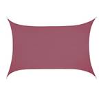 Voile d'ombrage rectangle bordeaux 400 x 600 cm