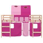 Kinderhochbett mit Tunnel D6995 Pink - 80 x 200 cm