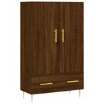 Highboard DE6981 Eiche Schwarzbraun Dekor