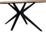 Table LIVIANI Noir - Bois manufacturé - 100 x 76 x 190 cm