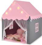 Kinderspielhaus mit Sternenlichter Pink