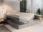 Boxspringbett TRANI Beige - Breite: 180 cm