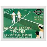 Bilderrahmen Poster 1933 Wimbledon Weiß