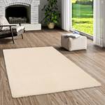 Hochflor Teppich Harmony Cremeweiß - 100 x 100 cm