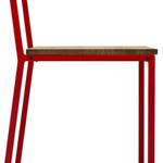 Lot de 2 chaises Oxford 40x40x86cm RJ-EV Rouge - Bois massif - Bois/Imitation - 40 x 86 x 40 cm