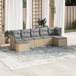 Gartensitzgruppe K272(7-tlg) Beige - Massivholz - 69 x 62 x 55 cm