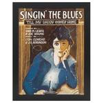 Bilderrahmen Poster Singin' The Blues Schwarz