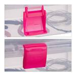 1 x Transparente Plastikbox pink