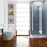 WC Garnitur mit Ablage Schwarz - Silber - Metall - Kunststoff - 20 x 67 x 14 cm