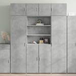 Highboard DE7027 Grau - Holzwerkstoff - 43 x 185 x 80 cm