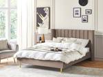 Doppelbett VILLETTE Beige - Schwarz - Taupe - Breite: 185 cm