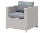 Sitzgruppe MILANO 5-tlg Grau - Polyrattan - 140 x 69 x 75 cm