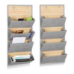 2x Porte-documents organiseur 4 casiers 12 x 75 cm