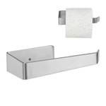 Toilettenpapierhalter in Silber 1er Set