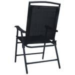 Chaise pliable de jardin Noir