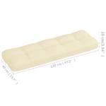 Coussin de palette 3005776-1 Blanc crème - Profondeur : 120 cm