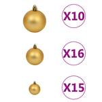 künstlicher Weihnachtsbaum 3009438-1 Bronze - Gold - Silber - 120 x 240 x 120 cm
