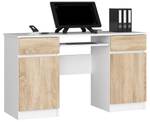 Schreibtisch A5 CLP Eiche Sonoma Dekor - Weiß