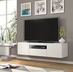 Meuble TV AURA LED 150x37x42 Blanc brillant - Blanc