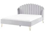 Doppelbett AMBILLOU Gold - Grau - Hellgrau - Breite: 197 cm