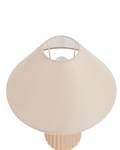 Lampe de table NURIA Beige - Blanc - Céramique - 35 x 50 x 35 cm