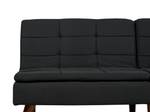 3-Sitzer Sofa RONNE Schwarz - Eiche Dunkel