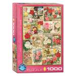 Puzzle Rosensamenkatalog 1000 Teile Papier - 26 x 6 x 36 cm