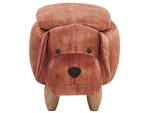 Pouf animal DOGGY Marron - Chêne clair - Marron sable