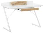 Bureau FOCUS Marron - Blanc - Bois manufacturé - 120 x 84 x 60 cm