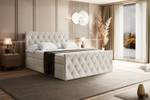 Boxspringbett AMAY KING Beige - Breite: 200 cm